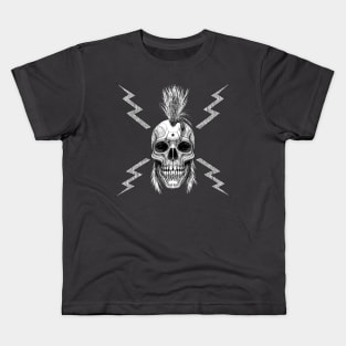 punk rock skull Kids T-Shirt